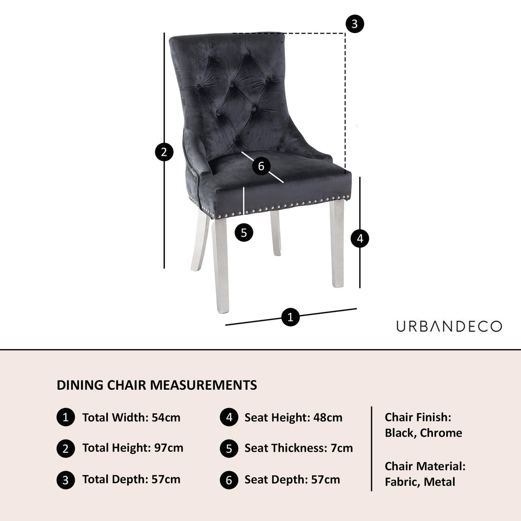 Bellagio Velvet Luxe Dining Chair