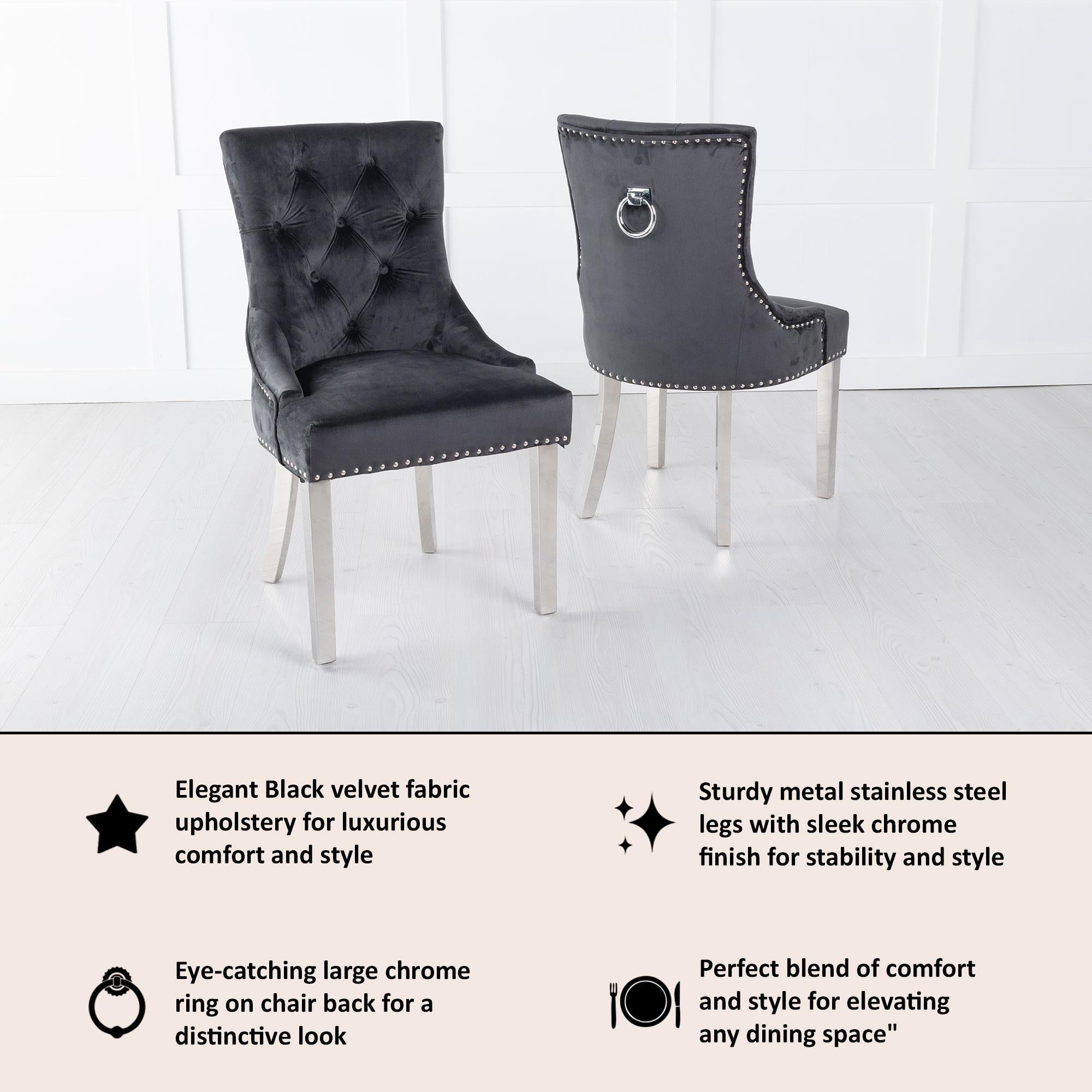 Bellagio Velvet Luxe Dining Chair