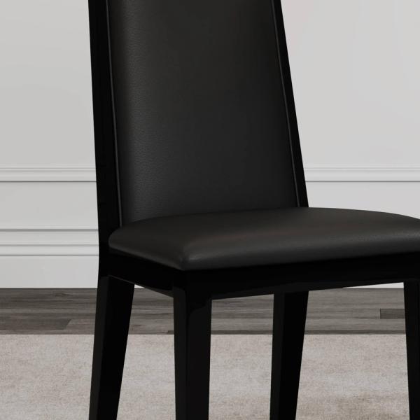 Montelli Grand High Back Leather Dining Chair