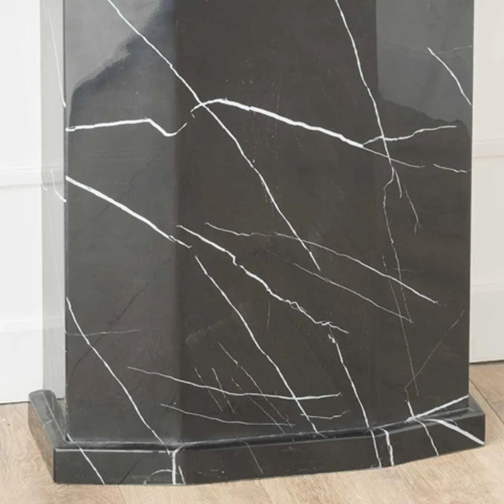 Nebula Black Engineered Marble Console Table
