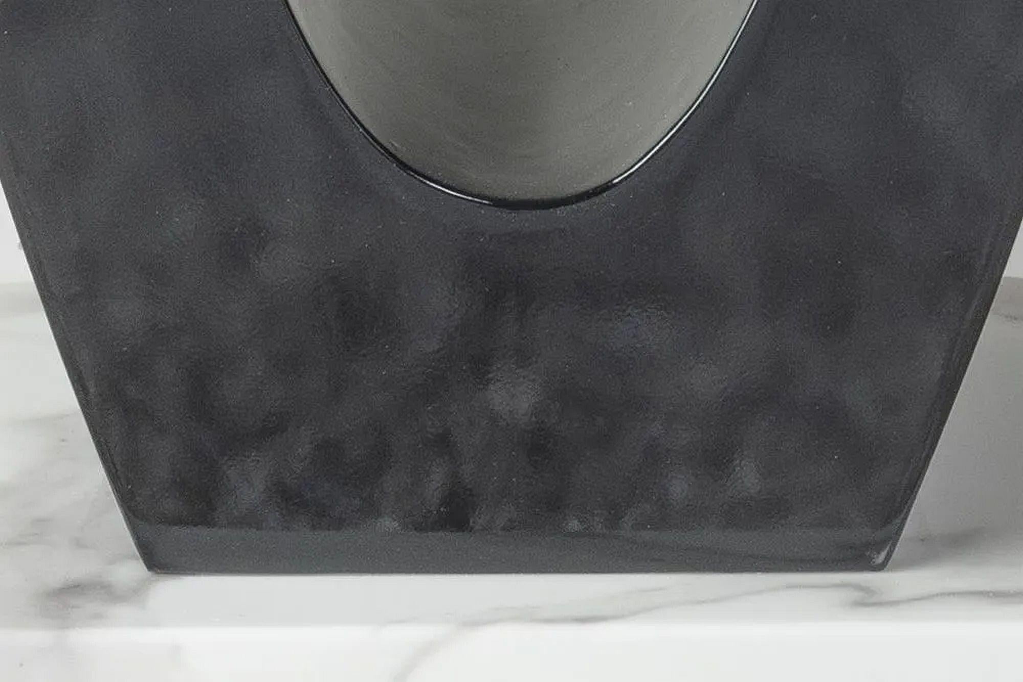 Omega White Black High Gloss End Table