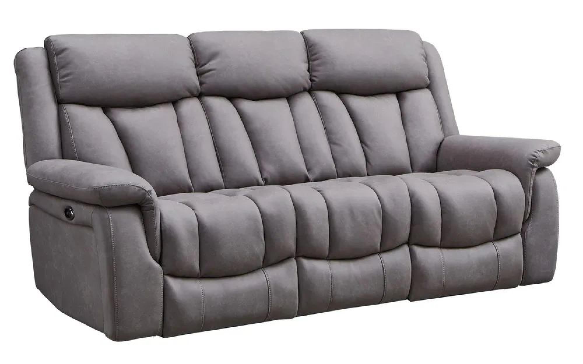Pickford Grey Fabric Electric Recliner Sofa