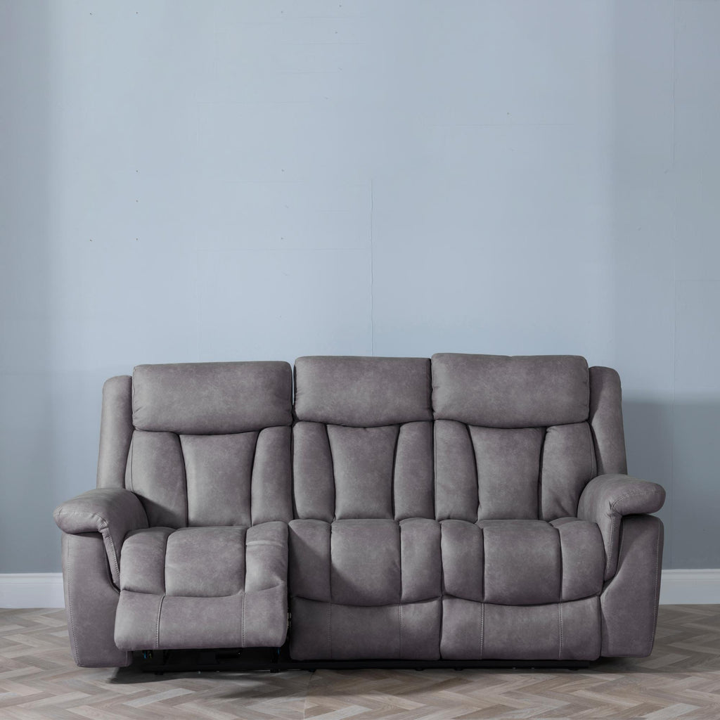 Pickford Grey Fabric Electric Recliner Sofa