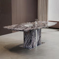 Ravello Grey Engineered Marble Dining Table 220cm