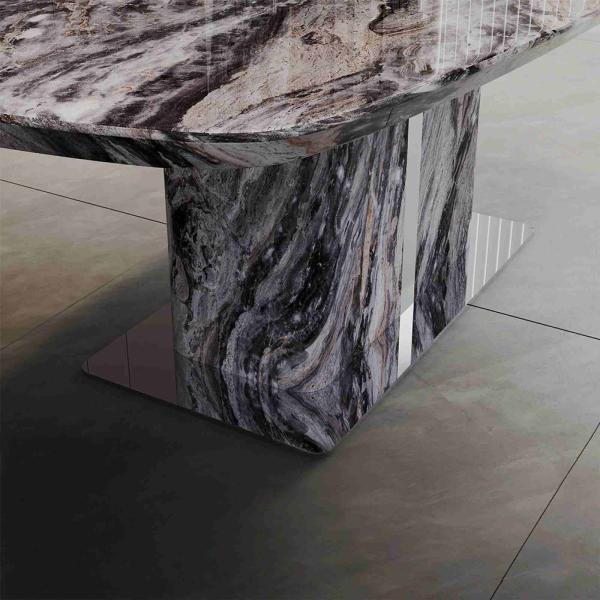 Ravello Grey Engineered Marble Dining Table 220cm