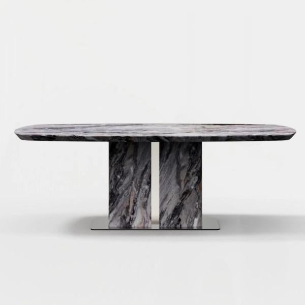 Ravello Grey Engineered Marble Dining Table 220cm