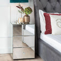 Scala Mirrored 3 Drawer Bedside Cabinet