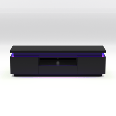 Aurora RGB LED TV Stand - Black
