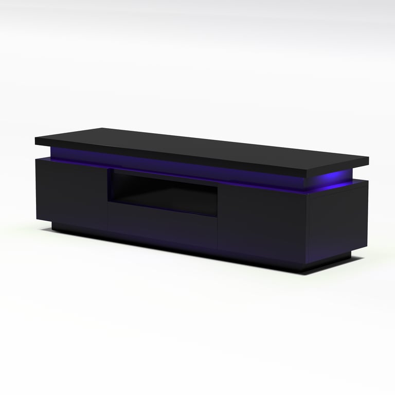 Aurora RGB LED TV Stand - Black