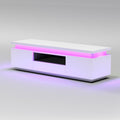 Aurora RGB LED TV Stand - White