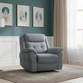 Thomas Grey Fabric Manual Recliner Sofa