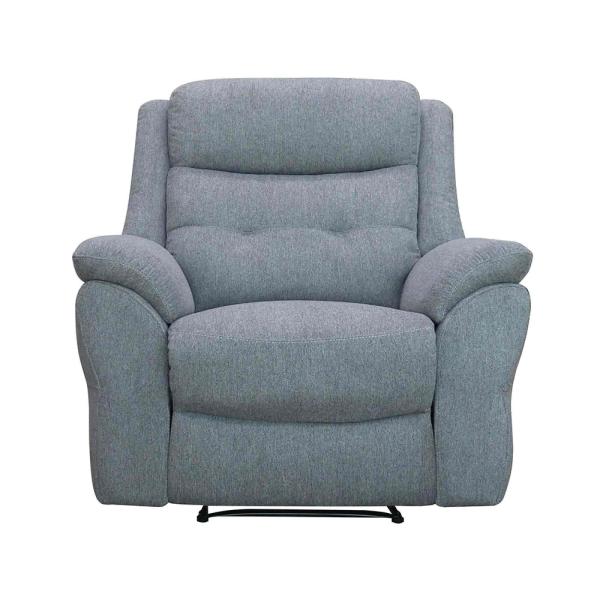 Thomas Grey Fabric Manual Recliner Sofa