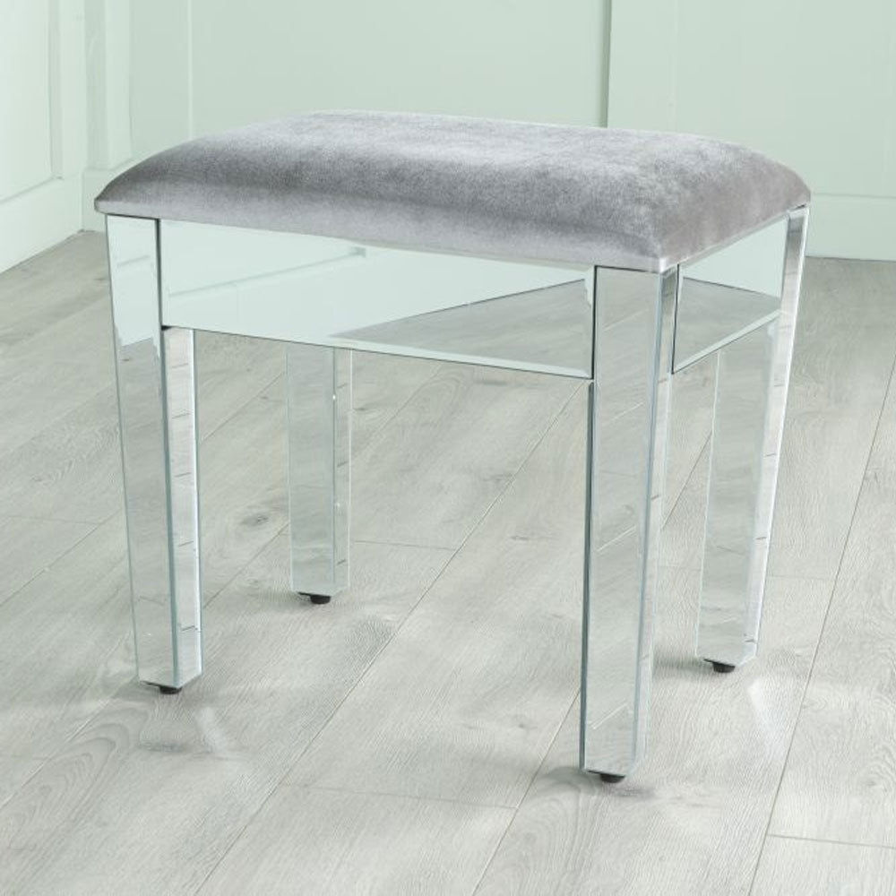Vasari Mirrored Dressing Stool