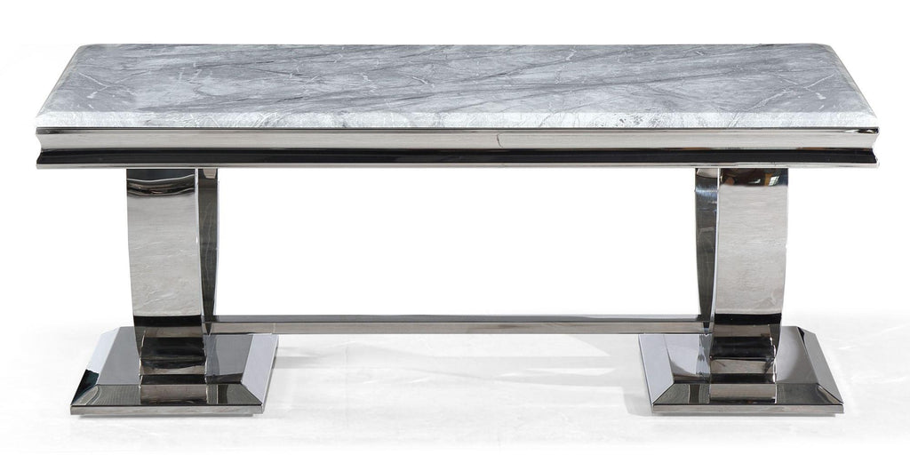 Welby Grey Chrome Coffee Table