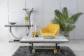 Welby Grey Chrome Coffee Table